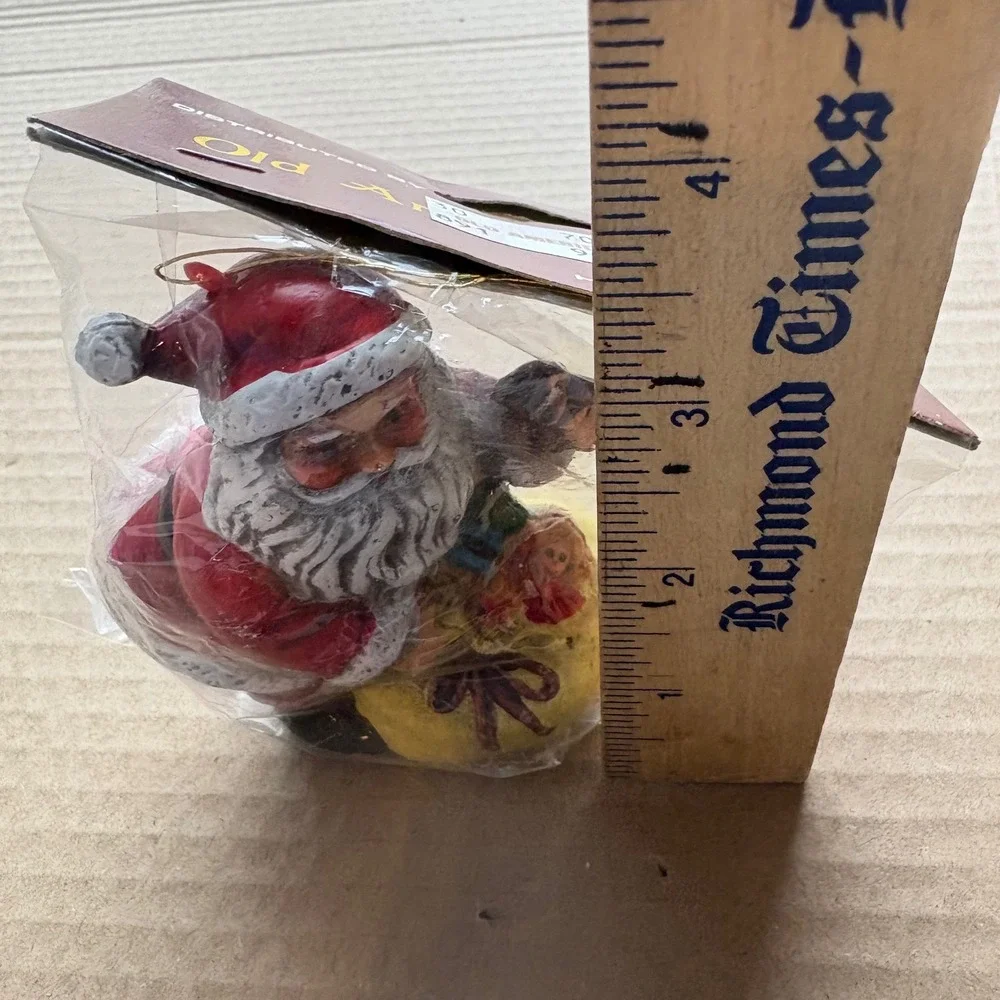 New‎ In Package Old America Stores Vintage Santa Claus Ornament Mini Blow Mold